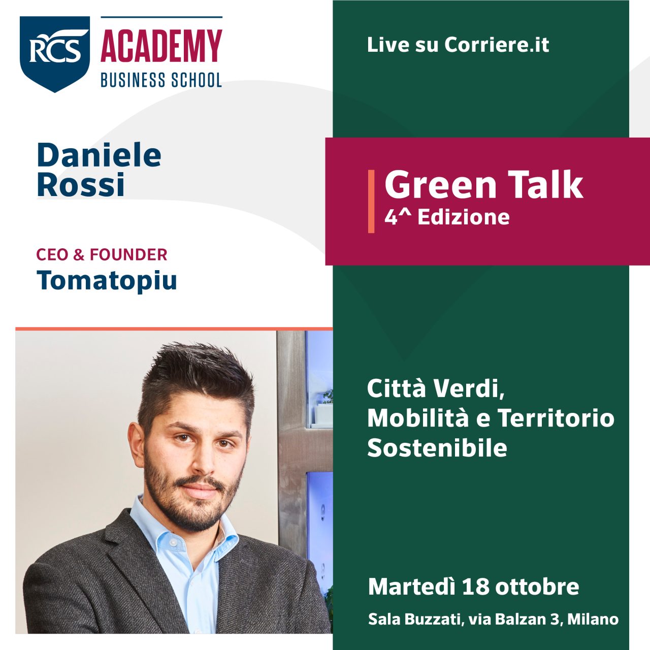 GreenTalk 22 daniele rossi ceo tomato+ serre idroponiche